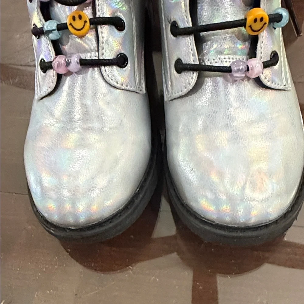 The Children's Place Iridescent Kids Boots with Smiley Accents
